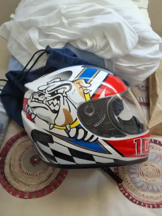 Casco Moto Shiro Bulldog Nuevo con funda incluida.