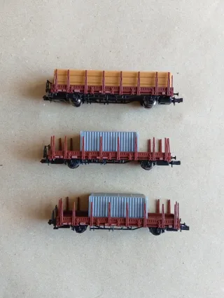 Lote 3 vagones HOBBYTRAIN
