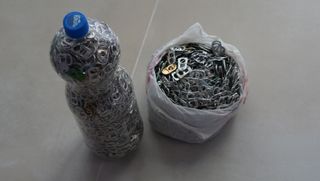 Anillas latas recicladas leer descripción