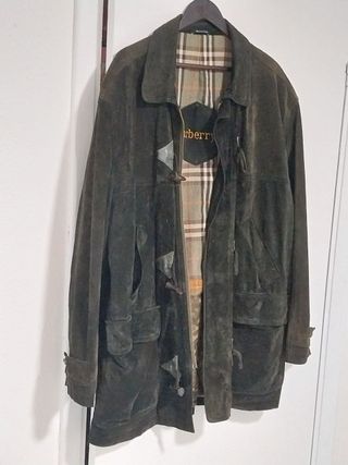 Trenca de Ante Burberrys, vintage, Talla XXL