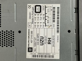 Radio Opel Corsa D 2011 CD 30 MP3