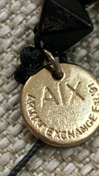 Set 2 Bracciali Armani Exchange Nero/Oro