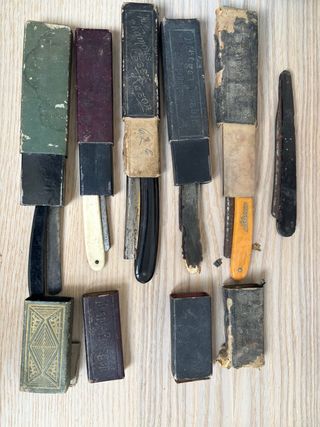 Navajas de barbero antiguas