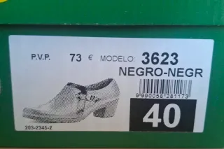 Zapato abotinado Pitillos 40