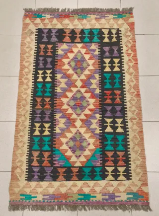 Tappeto Kilim afgano 126x78 cm