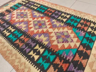 Tappeto Kilim afgano 126x78 cm