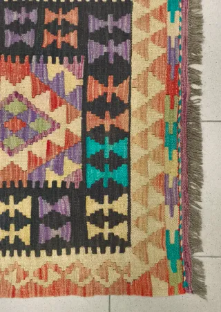 Tappeto Kilim afgano 126x78 cm