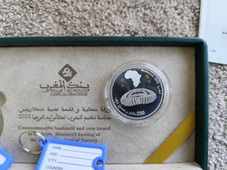 Moneda y billete Copa África 2025