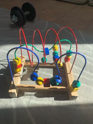 Juguete de Habilidad con Cuentas de Madera