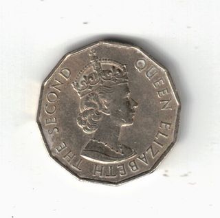 Moneta, Nigeria, Three Pence del 1959