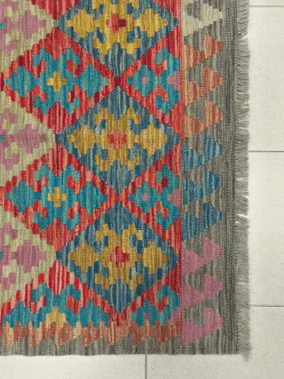 Tappeto Kilim afgano 119x84 cm lana