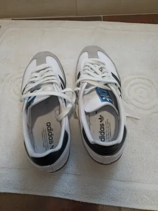Zapatillas Adidas Samba Originales Blancas Negras