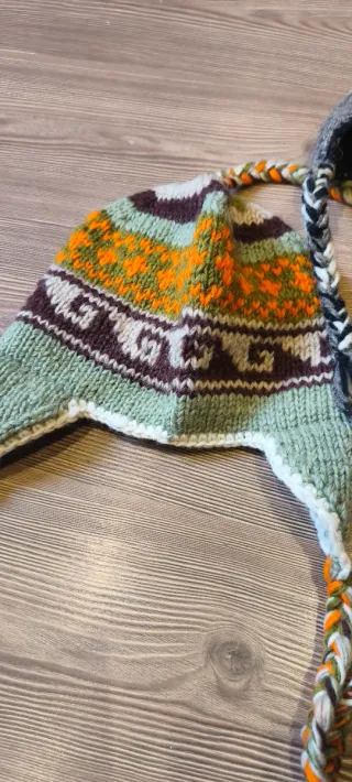 Gorro de lana tejido multicolor
