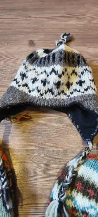 Gorro de lana tejido multicolor