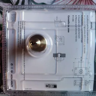 Cerradura Yale YV25BT-45/SC Marrón