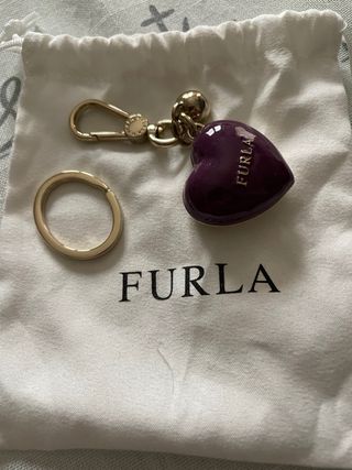 Portachiavi Furla cuore viola