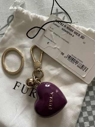 Portachiavi Furla cuore viola