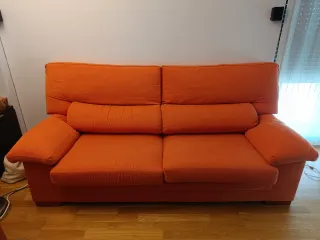 Sofá 3+2 plazas naranja