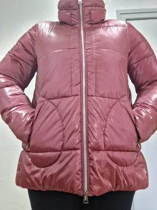 Abrigo metalizado rosa Donjaz