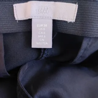 Pantalón H&M Negro Talla 38
