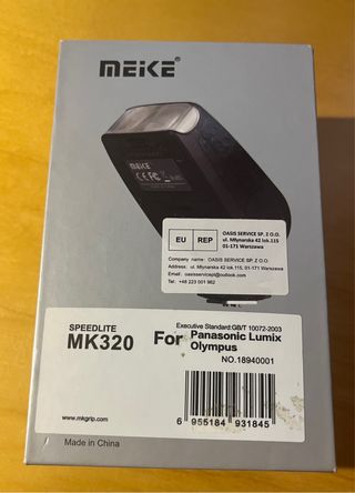 Flash Meike MK320 per Panasonic Lumix Olympus