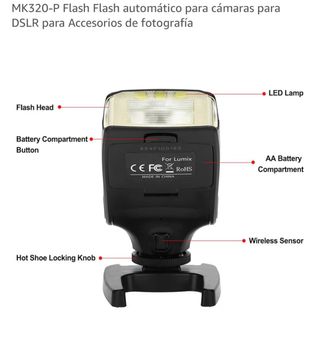 Flash Meike MK320 per Panasonic Lumix Olympus
