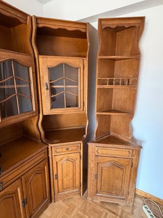 Mueble de salón rinconera de madera