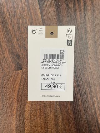 Jersey Rayas Azul y Blanco Talla XS