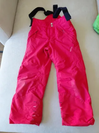 Pantalón de esquí rojo Talla 4 años