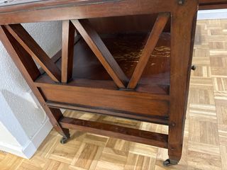 Mueble TV madera y cristal