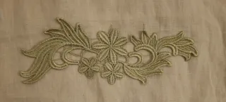 Lote 7 Apliques Bordados Florales