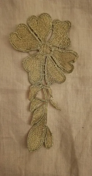 Lote 7 Apliques Bordados Florales