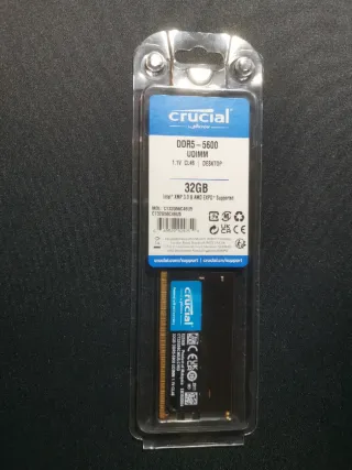 Crucial DDR5 32GB 5600MHz UDIMM