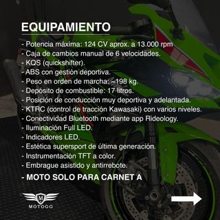 KAWASAKI ZX-6R - 2024, 17.481km y GARANTÍA OFICIAL