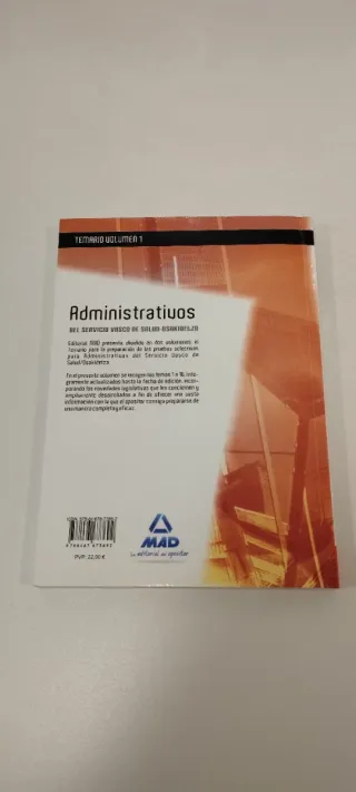 Temario Administrativos Osakidetza, vol.1