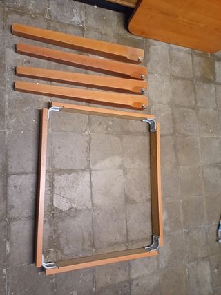 Mesa extensible de madera