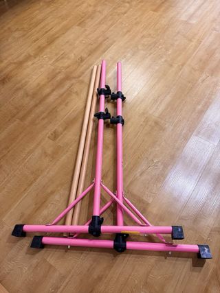 Barra Ballet Doble Plegable Rosa