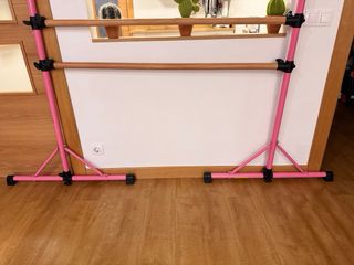 Barra Ballet Doble Plegable Rosa