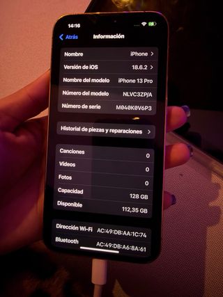 iPhone 13 Pro GOLD con cargador