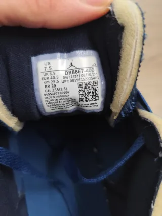 Zapatillas Nike Jordan Azul/Gris