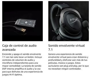 Cascos Gaming HyperX PC/PS4 Negro/Rojo