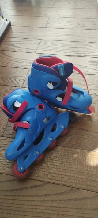 Patines en línea Oxelo niño azul y rojo