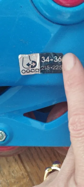 Patines en línea Oxelo niño azul y rojo