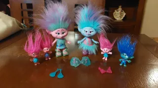 Casa Trolls con figuras + Trolls grandes