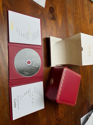 Scatola Cartier bianca completa