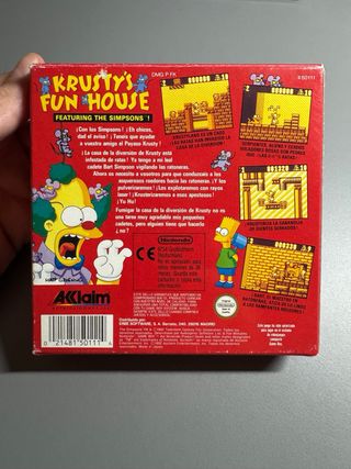Krusty's Fun House Game Boy Nintendo PAL ESP