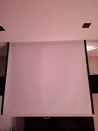 Pantalla Proyector enrollable blanca