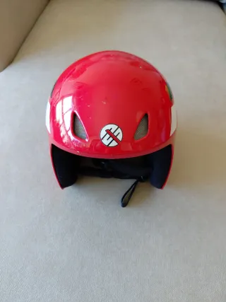 Casco de esquí rojo talla XS (55cm)