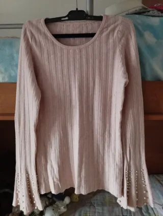 Maglia ragazza con perle