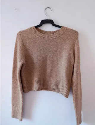 Jersey beige de punto